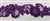 LNS-BBE-310-METALLICPURPLE. Embroidered Beaded Lace with Sequins For Bridal Dresses and Dance Costumes - 2" - Metallic Purple