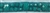 LNS-BED-149-TURQUOISE.  Beaded Trim with Beautifully Arranged Turquoise Acrylics on a Shiny Strip - Sold By the Yard - 1 Inch Wide