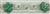 LNS-BED-155-GREEN.  Beaded Trim with Beautifully Arranged Pearls, and Sequins a Green Mesh - Sold By the Yard - 1.5 Inch Wide