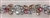 LNS-BED-161-MULTIBLUSH.  Beaded Trim with Beautifully Arranged Multi-Colored Beads on a Blush Mesh - Sold By the Yard - 1 Inch Wide
