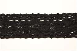 LNS-CRO-130-BLACK.  Crochet Lace