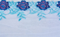 LNS-EMO-101.  Embroidery on Organza