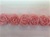 LNS-FLR-146-1LINE-PINK. 1-LINE FLORAL LACE ON ORGANZA