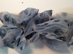LNS-FLR-151-GREY.  NON-STRETCH FLORAL LACE