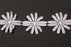 LNS-VEN-125-WHITE.  Venice Lace