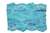 LST-BED-104-BLUE.  6.0"-wide Stretch Beaded Lace