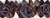 LST-FLR-107-PURPLE.  Stretch Floral Trim.  Style # LST-FLR-107-PurpleGreen