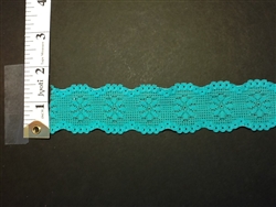 LST-REG-102-JADE.  STRETCH LACE 1 INCH WIDE - JADE