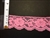 LST-REG-204-HOT PINK. STRETCH LACE 2 INCH WIDE
