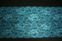 LST-REG-611-AQUAMARINE.  6.0"-wide Stretch Lace
