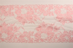 LST-REG-616-PINK.  6.0"-wide Stretch Lace
