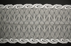 LST-REG-618-GREY.  6.0"-wide Stretch Lace