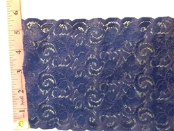 LST-REG-620-BLUE.  STRETCH LACE 6 INCH WIDE