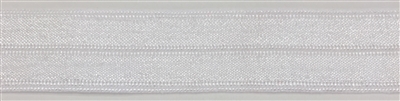 RBN-FOV-101-WHITE.  5/8 INCH FOLDOVER ELASTIC - WHITE