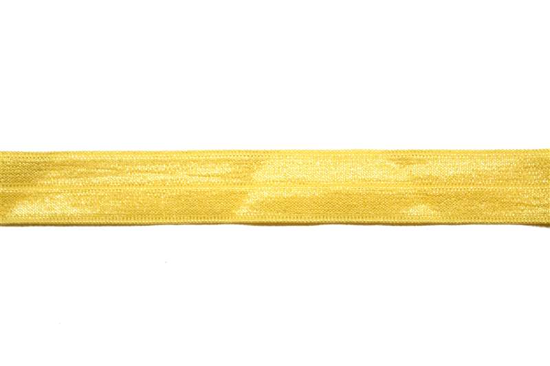 RBN-FOV-101-YELLOW.  Foldover Elastic - 5/8 INCH - Yellow