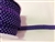 RBN-FOV-103-POLKADOT-PURPLE.  ELASTIC FOLD-OVER POLKA DOT PURPLE - 5/8 INCH WIDE - PUTUP 50 YARD ROLLS