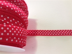 RBN-FOV-103-POLKADOT-RED.  ELASTIC FOLD-OVER POLKA DOT RED