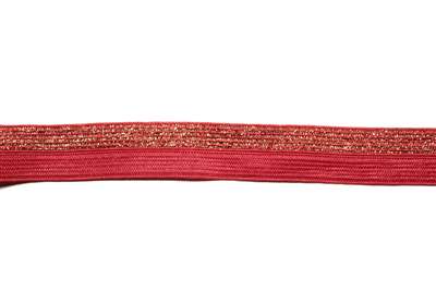 RBN-FOV-109-RED.  Foldover Elastic - 0.5 Inch - Red