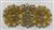 RHS-APL-008-GOLD. Hot-Fix / Sew-On Clear Crystal Rhinestone w/ Gold Beads Applique - 4 x 2 Inches. Made with high quality clear crystals, Beads, and Pearls with a layer of hot-fix glue on the back.