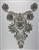 RHS-APL-015-CLEARCRYSTAL. Hot-Fix OR Sew-On Clear Crystal Rhinestone Applique On White Mesh - 10 x 7.5 Inches. Can be Used for Making Necklaces, Shoulder Designs, Jacket Designs, T-Shirts and Costumes.