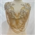 RHS-APL-082-GOLD-BODICE.  Sew-On Gold Bodice Crystal Rhinestone Bodice Applique with Gold Beads -  18.5"  X 17.5"