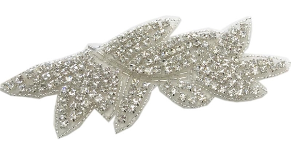 RHS-APL-1342-SILVER.  CRYSTAL RHINESTONE APPLIQUES RHS-APL-1342-plata.  aplicacion de crital con diamante imitacion