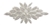 RHS-APL-507-SILVER. Hot Fix / Sew-On Clear Crystal Rhinestone Applique - 10 X 5 Inches