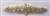 RHS-APL-922-GOLD. Hot-Fix and Sew-On Clear Crystal Rhinestone Applique - With Gold Beads and Clear Crystals - 7.5 x 2 Inches. Can be Used for Making Belts, Sashes, Head-Bands, Party Dresses and Costumes.
