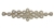 RHS-APL-M109-GOLD.  Glue-On / Sew-On Clear Crystal Rhinestone Applique - Gold Metal Backing - 2 inch X 9 Inch