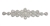 RHS-APL-M109-SILVER.  Glue-On / Sew-On Clear Crystal Rhinestone Applique - Silver Metal Backing - 2 inch X 9 Inch