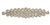 RHS-APL-M110-GOLD.  Glue-On / Sew-On Clear Crystal Rhinestone Applique - Gold Metal Backing - 2 inch X 9 Inch
