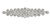 RHS-APL-M110-SILVER.  Glue-On / Sew-On Clear Crystal Rhinestone Applique - Silver Metal Backing - 2 inch X 9 Inch