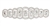 RHS-APL-111-SILVER.  Glue-On / Sew-On Clear Crystal Rhinestone Applique - Silver Metal Backing - 2 inch X 8.5 Inch