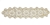 RHS-APL-M113-GOLD.  RHINESTONE APPLIQUE ON METAL.  9 x 2 Inches