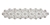 RHS-APL-M113-SILVER.  RHINESTONE APPLIQUE ON METAL.  9 x 2 Inches