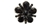 RHS-APL-M116-BLACK.  Rhinestone Applique On Metal