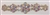 RHS-APL-M121-ABGOLD. AB Rhinestones on Gold Metal Applique. 12 x 3 Inches