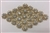 RHS-APL-M132-GOLD. Clear Rhinestones on Gold Metal Applique. 4 x 2.5 Inches