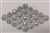 RHS-APL-M132-SILVER. Clear Rhinestones on Silver Metal Applique. 4 x 2.5 Inches