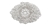 RHS-APL-M202-SILVER.  Glue-On / Sew-On Clear Crystal Rhinestone On Metal Applique - Silver Metal Backing - 6 inch X 4.5 Inch