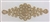 RHS-APL-M221-GOLD. Glue-On or Sew-On Clear Crystal Rhinestones on Gold Metal Applique - 8.5 x 3.5 Inches. Can be Used for Making Belts, Sashes, Head-Bands, Party Dresses and Costumes.
