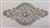 RHS-APL-M222-SILVER. Glue-On or Sew-On Clear Crystal Rhinestones on Silver Metal Applique - 7 x 4 Inches. Can be Used for Making Belts, Sashes, Head-Bands, Party Dresses and Costumes.