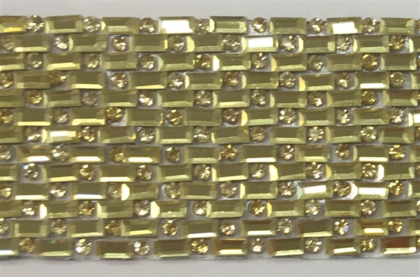 RHS-TRM-002-GOLD - HotFix Trim - Gold- 1" Wide - Per Yard: $8.00