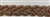 RHS-TRM-1150-ROSEGOLD.  HOT-FIX CLEAR CRYSTAL RHINESTONE TRIM - WITH ROSE-GOLD BEADS - 1 INCH WIDE