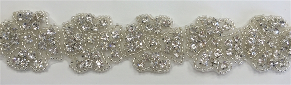 RHS-TRM-1195-LARGE.  HOT-FIX CRYSTAL RHINESTONE TRIM