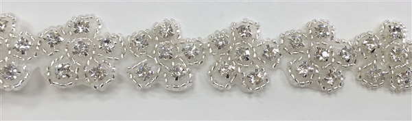 RHS-TRM-1195-SMALL.  HOT-FIX CRYSTAL RHINESTONE TRIM