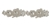 RHS-TRM-1323-SILVER.  CRYSTAL RHINESTONE TRIM - 2 INCH WIDE - REPEAT LENGTH 5 INCHES