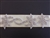 RHS-TRM-1334-SILVER.  CRYSTAL RHINESTONE TRIM - 2.5 INCH WIDE - REPEAT LENGTH 6 INCHES
