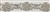 RHS-TRM-1395-SILVER.  CRYSTAL RHINESTONE TRIM - 2 INCHES WIDE - REPEAT LENGTH 4 INCHES