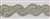 RHS-TRM-1420-SILVER.  CRYSTAL RHINESTONE TRIM - 1.5 INCHES WIDE
